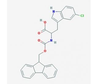 Fmoc-5-chloro-DL-tryptophan (CAS 1219398-51-2) - chemical structure image