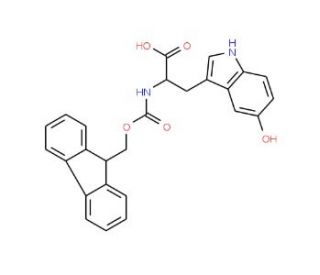 Fmoc-5-hydroxy-L-tryptophan (CAS 351857-99-3) - chemical structure image