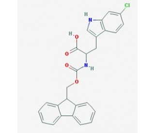 Fmoc-6-chloro-DL-tryptophan (CAS 1219168-45-2) - chemical structure image