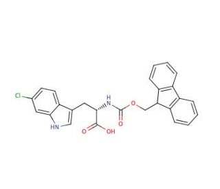 Fmoc-6-chloro L-Tryptophan (CAS 908847-42-7) - chemical structure image