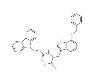 Fmoc-7-benzyloxy-DL-tryptophan - chemical structure image