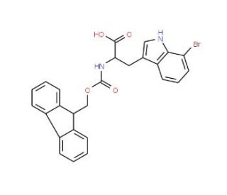 Fmoc-7-bromo-DL-tryptophan - chemical structure image