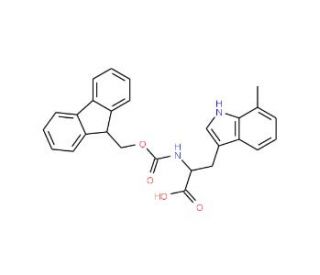 Fmoc-7-methyl-DL-tryptophan - chemical structure image