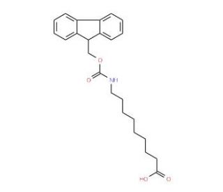 Fmoc-9-aminononanoic acid (CAS 212688-52-3) - chemical structure image