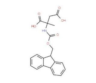 Fmoc-alpha-methyl-D-aspartic acid - chemical structure image