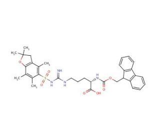 Fmoc-Arg(Pbf)-OH (CAS 154445-77-9) - chemical structure image