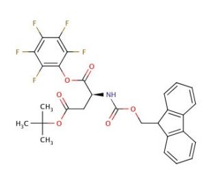 Fmoc-Asp(OtBu)-OPfp (CAS 86061-01-0) - chemical structure image
