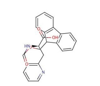 Fmoc-&beta;-(2-pyridyl)-D-Ala-OH (CAS 185379-39-9) - chemical structure image