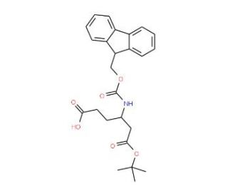Fmoc-&beta;-D-HomoGlu-OtBu (CAS 268542-16-1) - chemical structure image