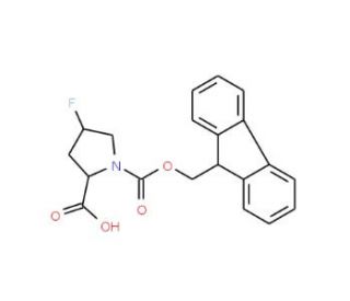 Fmoc-cis-4-fluoro-Pro-OH (CAS 203866-19-7) - chemical structure image