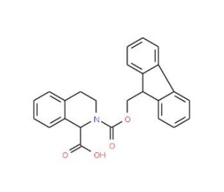 Fmoc-D-1,2,3,4-tetrahydroisoquinoline-1-carboxylic acid (CAS 204317-98-6) - chemical structure image