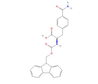 Fmoc-D-4-carbamoylphenylalanine - chemical structure image