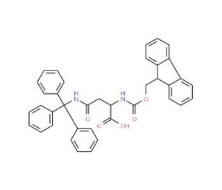 Fmoc-D-Asn(Trt)-OH (CAS 180570-71-2) - chemical structure image