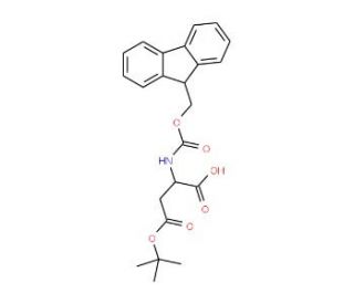 Fmoc-D-Asp(OtBu)-OH (CAS 112883-39-3) - chemical structure image