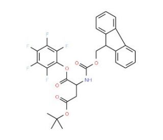 Fmoc-D-aspartic acid beta-tert-butyl ester alpha-pentafluorophenyl ester (CAS 200335-75-7) - chemical structure image