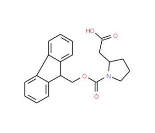 Fmoc-D-beta-homoproline (CAS 193693-61-7) - chemical structure image