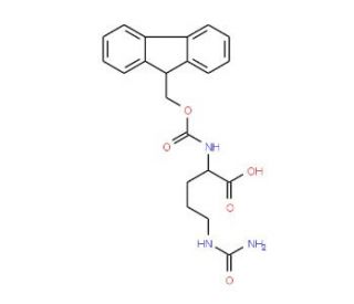 Fmoc-D-Cit-OH (CAS 200344-33-8) - chemical structure image