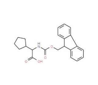 Fmoc-D-cyclopentylglycine (CAS 136555-16-3) - chemical structure image