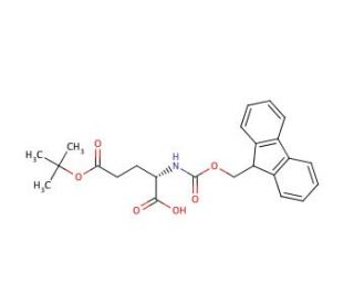 Fmoc-D-Glu(OtBu)-OH (CAS 104091-08-9) - chemical structure image