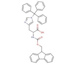 Fmoc-D-His(Trt)-OH - chemical structure image