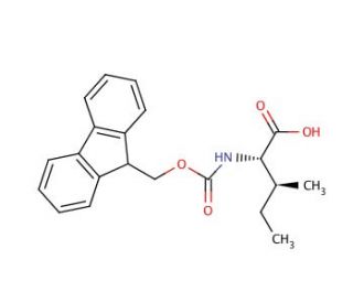 Fmoc-D-Ile-OH (CAS 143688-83-9) - chemical structure image