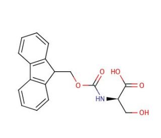 Fmoc-D-Ser-OH (CAS 116861-26-8) - chemical structure image