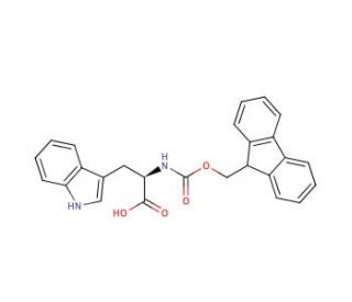 Fmoc-D-Trp-OH (CAS 86123-11-7) - chemical structure image