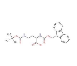 Fmoc-Dab(Boc)-OH (CAS 125238-99-5) - chemical structure image