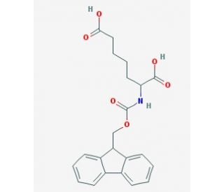 Fmoc-DL-2-aminoheptanedioic acid (CAS 161125-38-8) - chemical structure image