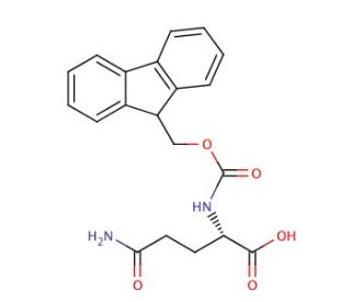 Fmoc-Gln-OH (CAS 71989-20-3) - chemical structure image