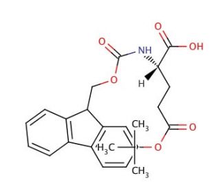 Fmoc-Glu(OtBu)-OH (CAS 71989-18-9) - chemical structure image