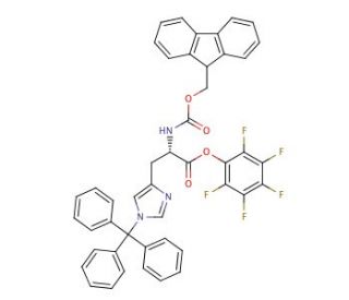 Fmoc-His(Trt)-OPfp (CAS 109434-24-4) - chemical structure image
