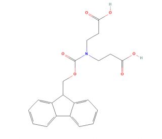 Fmoc-iminodipropionic acid (CAS 377087-65-5) - chemical structure image