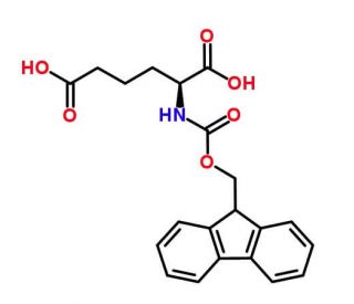Fmoc-L-alpha-aminoadipic acid (CAS 250384-77-1) - chemical structure image