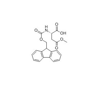 Fmoc-L-Asp(OMe)-OH (CAS 145038-53-5) - chemical structure image