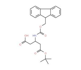 Fmoc-L-beta-homoaspartic acid gamma-t-butyl ester (CAS 209252-17-5) - chemical structure image