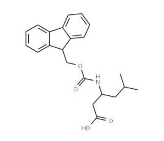 Fmoc-L-beta-homoleucine (CAS 193887-44-4) - chemical structure image