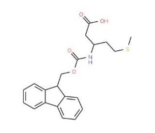 Fmoc-L-beta-homomethionine (CAS 266359-48-2) - chemical structure image