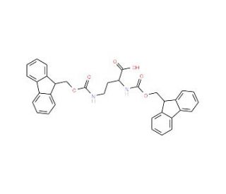 Fmoc-L-Dab(Fmoc)-OH (CAS 201473-83-8) - chemical structure image