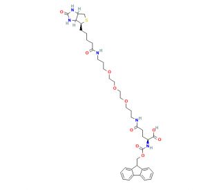 Fmoc-L-Gln(biotinyl-PEG)-OH (CAS 817169-73-6) - chemical structure image