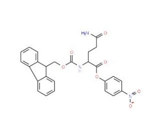 Fmoc-L-glutamine 4-nitrophenyl ester (CAS 71989-21-4) - chemical structure image