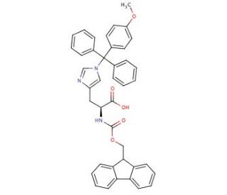 Fmoc-L-His(Mmt)-OH (CAS 133367-33-6) - chemical structure image