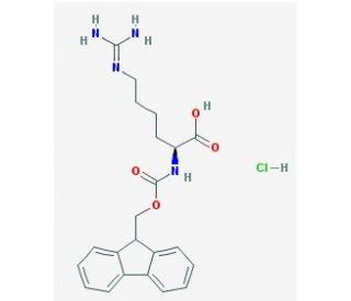 Fmoc-L-Homoarginine Hydrochloride Salt (CAS 208174-14-5) - chemical structure image