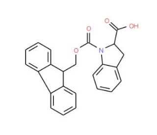 Fmoc-L-indoline-2-carboxylic acid (CAS 198560-38-2) - chemical structure image