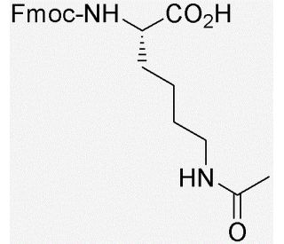 Fmoc-L-Lys(Ac)-OH (CAS 159766-56-0) - chemical structure image