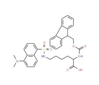 Fmoc-L-Lys(Dansyl)-OH (CAS 118584-90-0) - chemical structure image