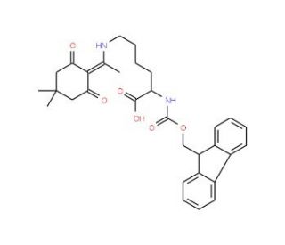 Fmoc-L-Lys(Dde)-OH (CAS 150629-67-7) - chemical structure image