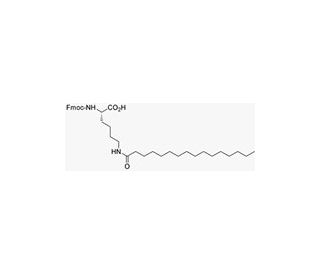 Fmoc-L-Lys(palmitoyl)-OH (CAS 201004-46-8) - chemical structure image