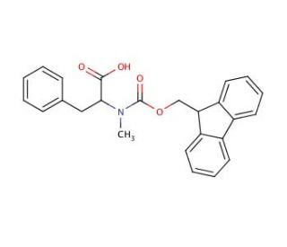Fmoc-L-MePhe-OH (CAS 77128-73-5) - chemical structure image