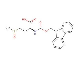 Fmoc-L-Met(O)-OH (CAS 76265-70-8) - chemical structure image